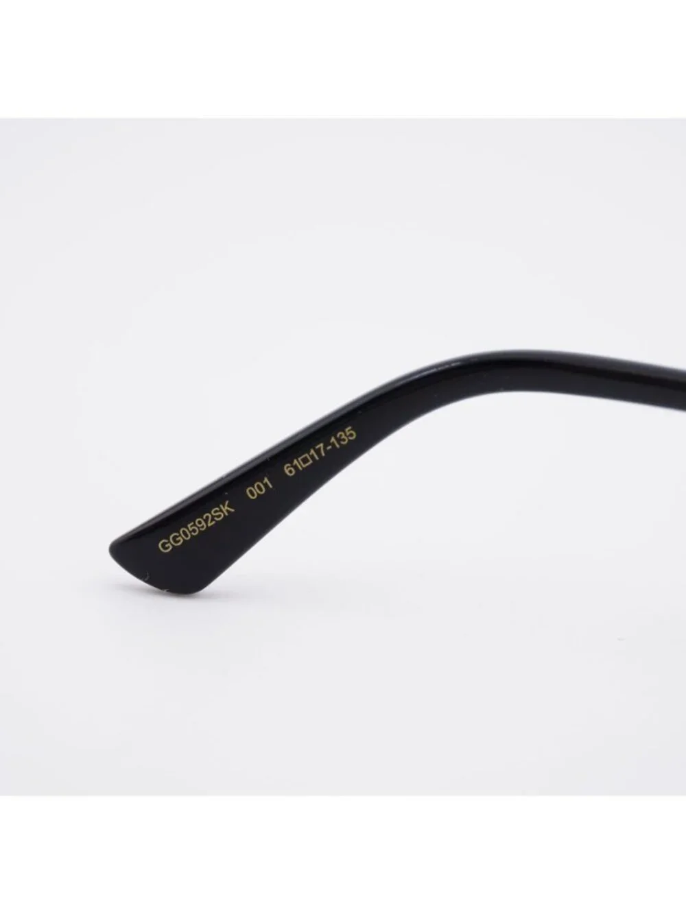 Gucci GG0592SK 001 Sunglasses Black Butterfly Frame, Grey Lenses